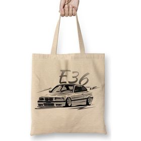 Baskı Dükkanı E36 M3 Lowstyle Bez Kadın Günlük Çanta