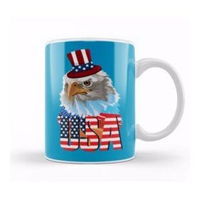 Baskı Dükkanı Eagle Independence Day 4th Of July Gift Celebration Kupa Bardak
