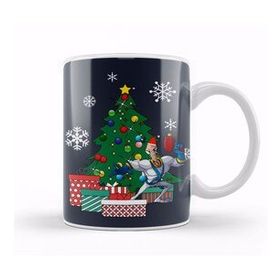 Baskı Dükkanı Earthworm Jim Around The Christmas Tree Kupa Bardak