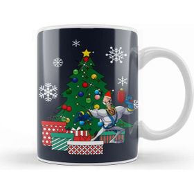Baskı Dükkanı Earthworm Jim Around The Christmas Tree Kupa Bardak