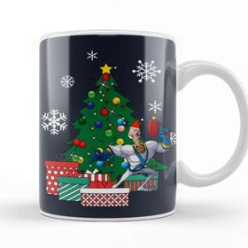 Baskı Dükkanı Earthworm Jim Around The Christmas Tree Kupa Bardak