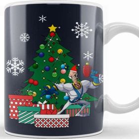 Baskı Dükkanı Earthworm Jim Around The Christmas Tree Kupa Bardak