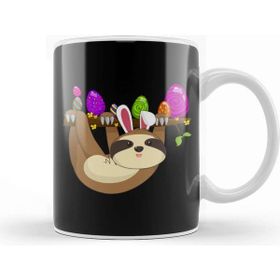 Baskı Dükkanı Easter Bunny Sloth With Egg Easter Sunday Kupa Bardak