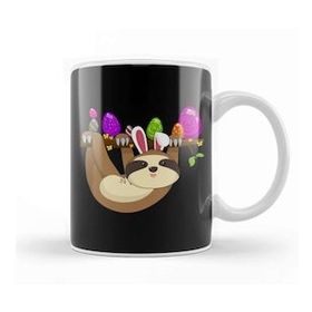 Baskı Dükkanı Easter Bunny Sloth With Egg Easter Sunday Kupa Bardak