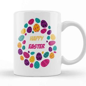 Baskı Dükkanı Easter Egg Happy Easter Kupa Bardak