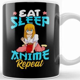 Baskı Dükkanı Eat Sleep Anime Repeat Cute Anime Obsessed Kupa Bardak