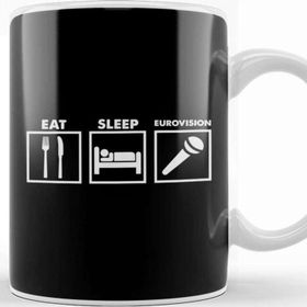 Baskı Dükkanı Eat Sleep Eurovision Kupa Bardak