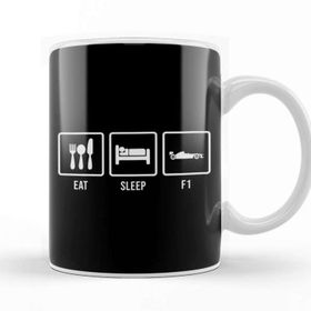 Baskı Dükkanı Eat Sleep F1 Formula 1 Kupa Bardak