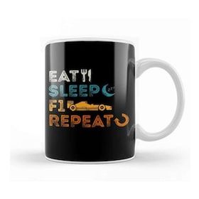 Baskı Dükkanı Eat Sleep F1 Repeat F1 Tasse Kupa Bardak