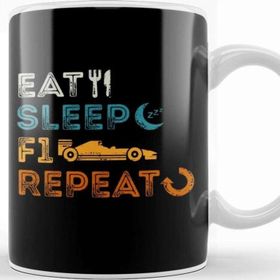 Baskı Dükkanı Eat Sleep F1 Repeat F1 Tasse Kupa Bardak