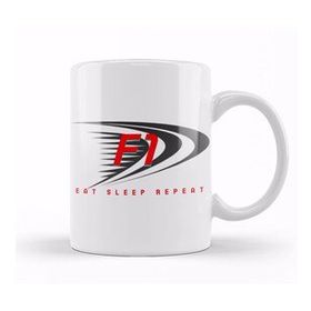 Baskı Dükkanı Eat Sleep Formula 1 Repeat Kupa Bardak
