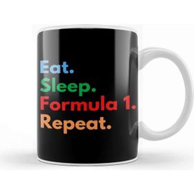 Baskı Dükkanı Eat Sleep Formula 1 Repeat Kupa Bardak