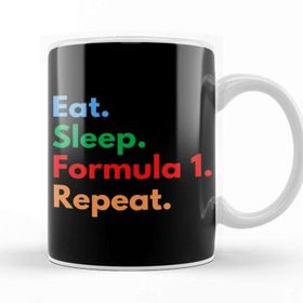 Baskı Dükkanı Eat Sleep Formula 1 Repeat Kupa Bardak