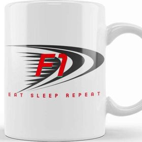 Baskı Dükkanı Eat Sleep Formula 1 Repeat Kupa Bardak