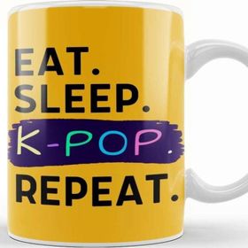 Baskı Dükkanı Eat Sleep Kpop Repeat Funny Quote Kupa Bardak