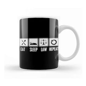 Baskı Dükkanı Eat Sleep Law Repeat School Lawyer Gift 01 Kupa Bardak