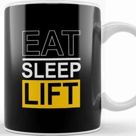 Baskı Dükkanı Eat Sleep Lift Kupa Bardak