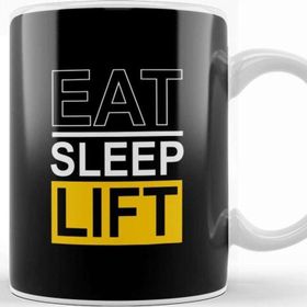 Baskı Dükkanı Eat Sleep Lift Kupa Bardak