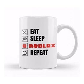 Baskı Dükkanı Eat Sleep Roblox Repeat Kupa Bardak