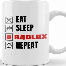 Baskı Dükkanı Eat Sleep Roblox Repeat Kupa Bardak