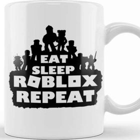 Baskı Dükkanı Eat Sleep Roblox Repeat Kupa Bardak