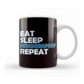 Baskı Dükkanı Eat Sleep Sonography Sonographer Ultrasound Echography Kupa Bardak