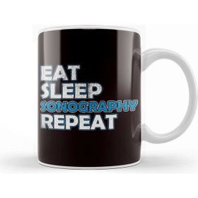 Baskı Dükkanı Eat Sleep Sonography Sonographer Ultrasound Echography Kupa Bardak