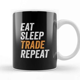 Baskı Dükkanı Eat Sleep Trade Repeat Funny Trading Gift For Traders Kupa Bardak