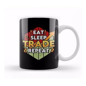 Baskı Dükkanı Eat Sleep Trade Repeat Funny Trading & Investing Kupa Bardak