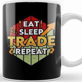Baskı Dükkanı Eat Sleep Trade Repeat Funny Trading & Investing Kupa Bardak