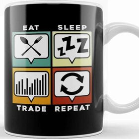 Baskı Dükkanı Eat Sleep Trade Repeat Funny Trading & Investing Kupa Bardak