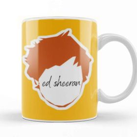 Baskı Dükkanı Ed Sheeran Art Logo Face Kupa Bardak