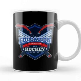 Baskı Dükkanı Education Is Important But Hockey Is Importanter Kupa Bardak