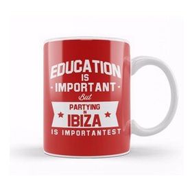 Baskı Dükkanı Education Is Important Ibiza Is Importantes Kupa Bardak