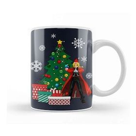 Baskı Dükkanı Edward Elric Around The Christmas Tree Kupa Bardak