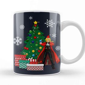 Baskı Dükkanı Edward Elric Around The Christmas Tree Kupa Bardak