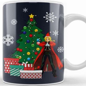 Baskı Dükkanı Edward Elric Around The Christmas Tree Kupa Bardak