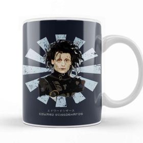 Baskı Dükkanı Edward Scissorhands Retro Japanese Kupa Bardak