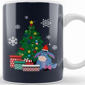 Baskı Dükkanı Eeyore Around The Christmas Tree Winnie The Pooh Kupa Bardak
