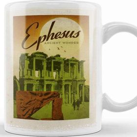 Baskı Dükkanı Efes ve Celcus Kütüphanesi Kupa Bardak
