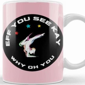 Baskı Dükkanı Eff You See Kay Why Oh You Yoga Kupa Bardak