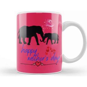 Baskı Dükkanı Elephant Happy Mothers Day 2021 Kupa
