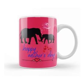 Baskı Dükkanı Elephant Happy Mothers Day 2021 Kupa