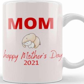 Baskı Dükkanı Elephant Mothers Day 2021 Kupa