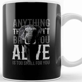 Baskı Dükkanı Elephant Too Small Quote Kupa