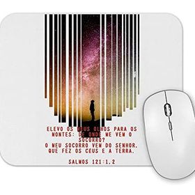 Baskı Dükkanı Elevo Meus Olhos Para Os Montes Mouse Pad