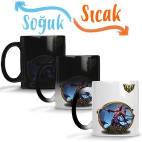 Baskı Dükkanı Elise Lol League of Legends Sihirli Porselen Kupa