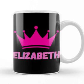 Baskı Dükkanı Elizabeth Name Personalized Custom Vintage Retro Rainbow Style Design Gift Baby Gift For Her Kupa