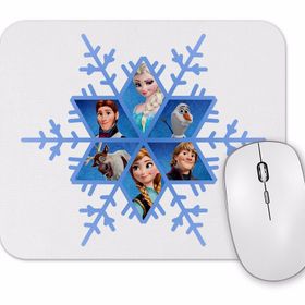 Baskı Dükkanı Elsa Anna Snowflake Frozen Snowflake Mouse Pad