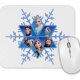 Baskı Dükkanı Elsa Anna Snowflake Frozen Snowflake Mouse Pad